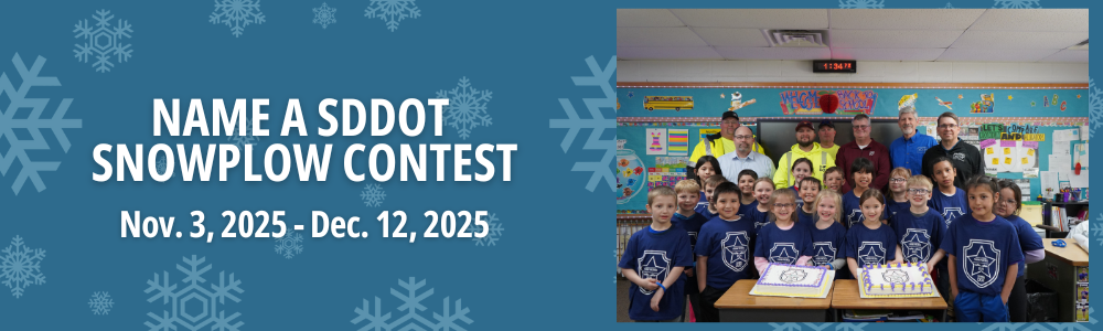 Name A SDDOT Snowplow contest winner school with sddot staff at last years celebration event.